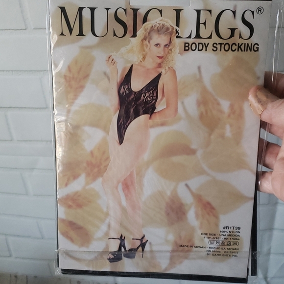 Music Legs Body Stocking NWT - Picture 5 of 5